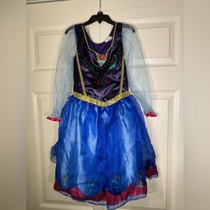 Disney Frozen Anna Traveling Costume Child Size 4-6X Dress Only